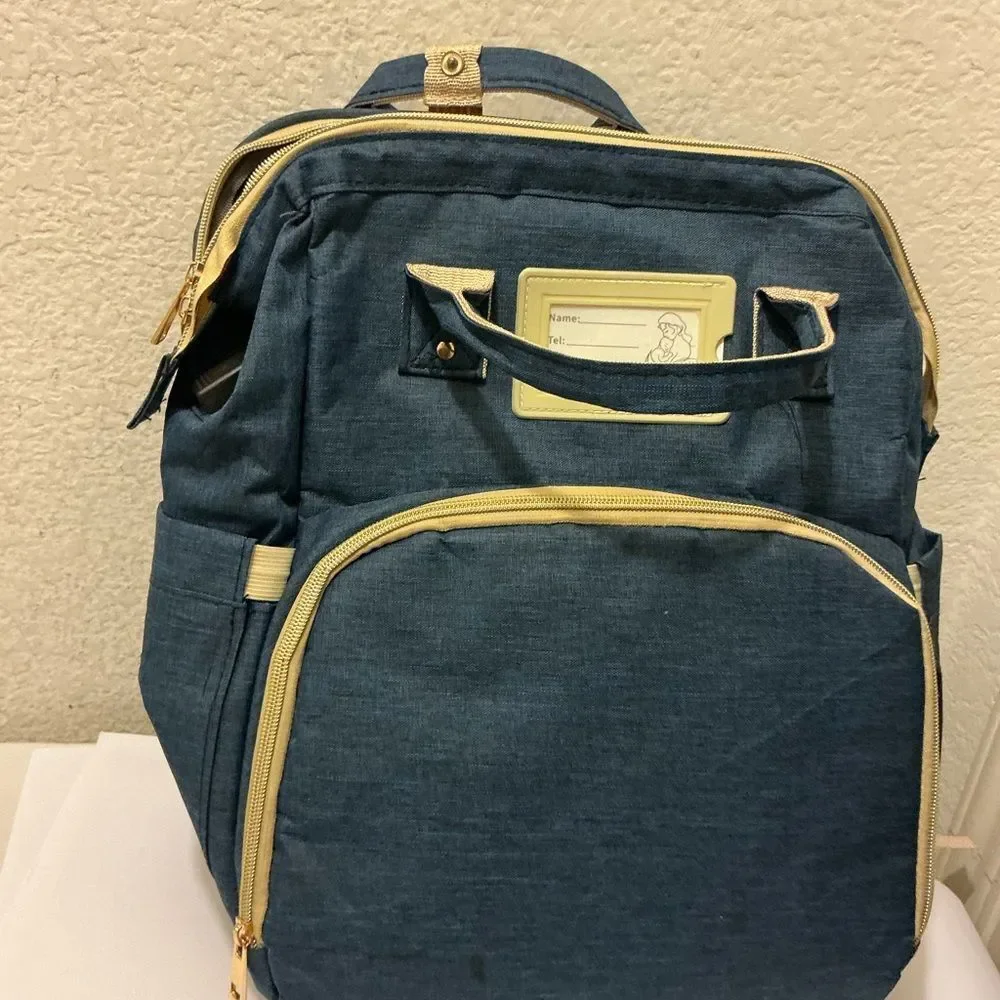 Baby Waterproof Diaper Bag & Travel Backpack W/Maternity Changing Pad